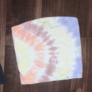 American eagle sunshine tie-dye tube top